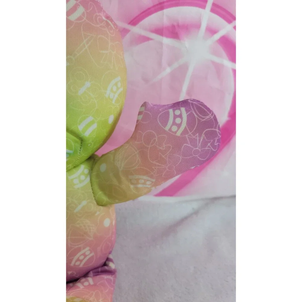 ​Tomy Doodle Bear Easter Egg Bunny Rabbit Pink Plush 17